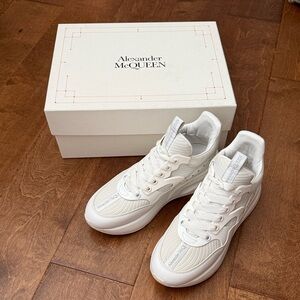 Alexander McQueen Cream Sneakers